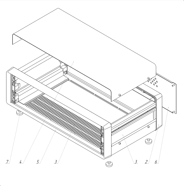 19" настольный корпус <br> (аналог COMPTEC)